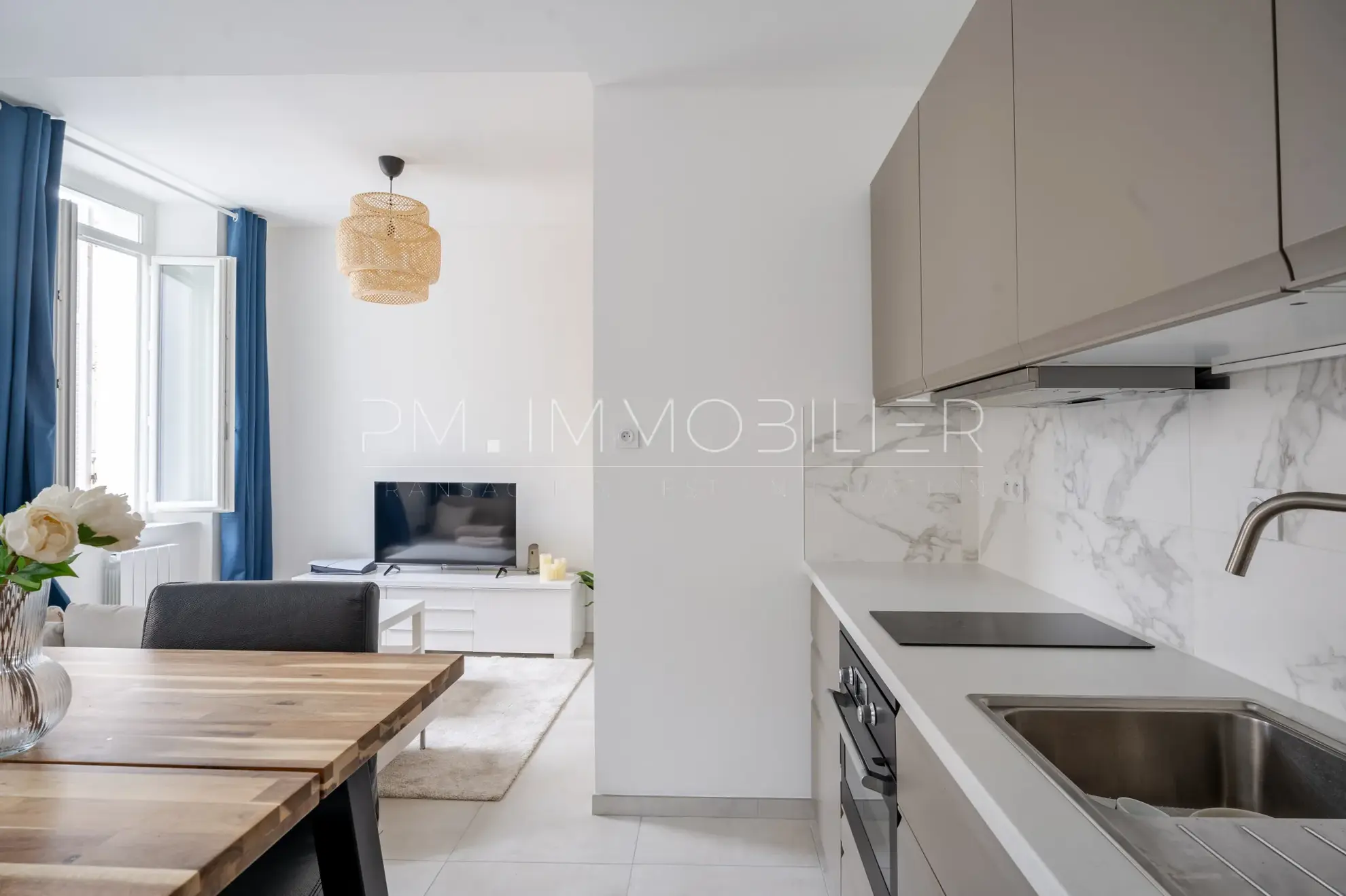 Appartement rénové de 35 m² dans le quartier du Palais de Justice à Marseille 