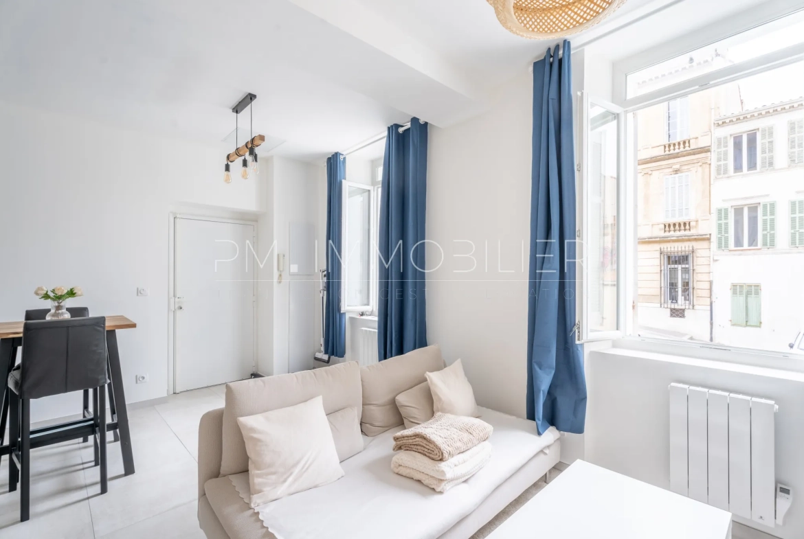 Appartement rénové de 35 m² dans le quartier du Palais de Justice à Marseille 
