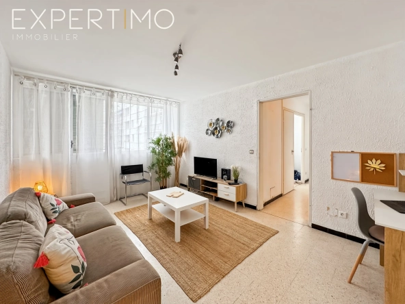 Appartement T2 à Montpellier de 47,5 m² avec loggia, parking et cave 