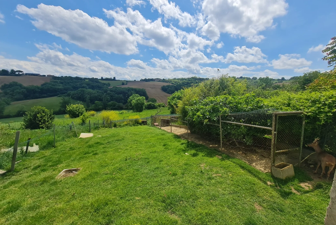 Maison de campagne avec piscine et vue sur les coteaux à Lézat-sur-Lèze 