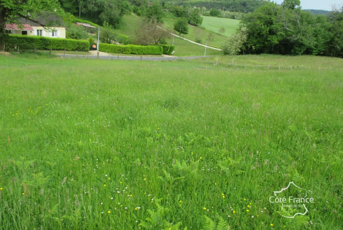 Terrain constructible à vendre à Proissans près de Sarlat-la-Canéda en Dordogne 