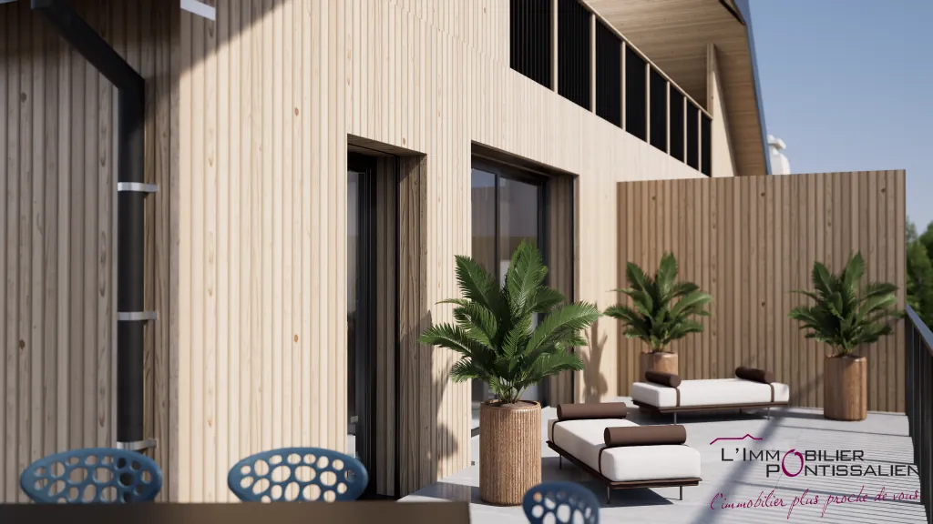 Appartement 2 pièces à Pontarlier proche Porte Saint Pierre avec terrasse 