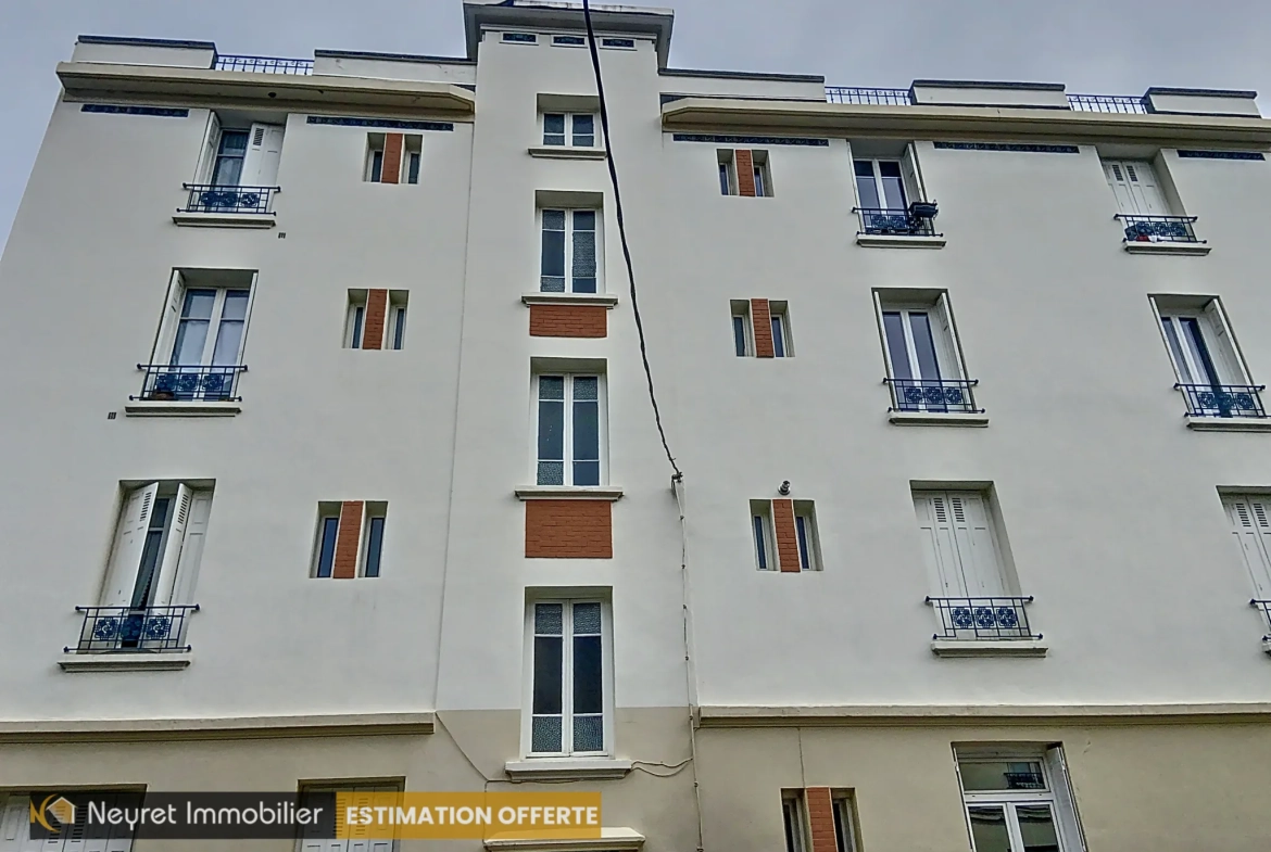 T2 lumineux de 60m² à Montplaisir, Saint-Étienne – Cave et jardin 