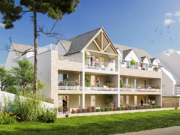 Appartement neuf face mer à Perros-Guirec - T2 et studio dans résidence sécurisée 