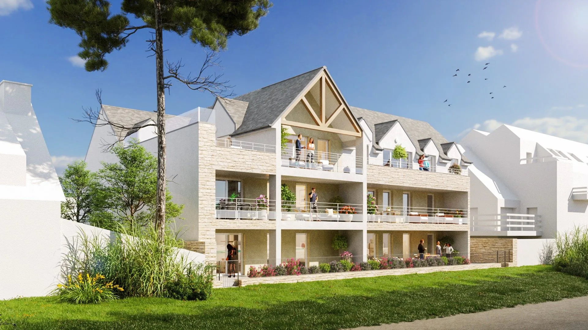 Appartements neufs face mer à Perros-Guirec, T2 et studios en promotion 