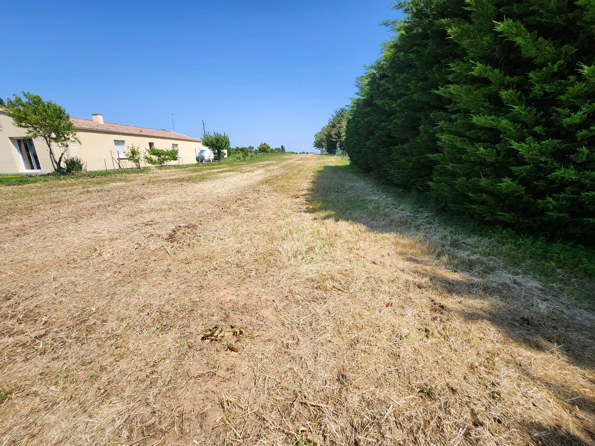 Terrain constructible hors lotissement avec vue panoramique à Saint Aubin la plaine 