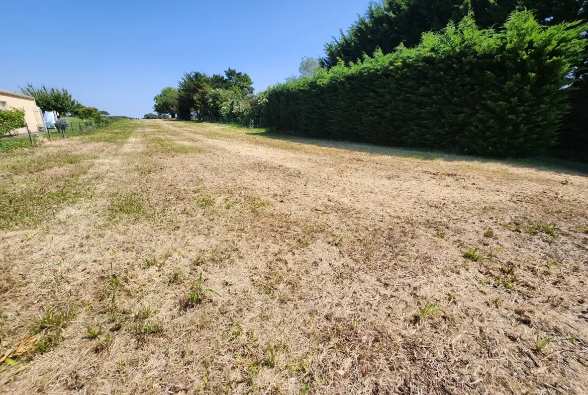 Terrain constructible hors lotissement avec vue panoramique à Saint Aubin la plaine 