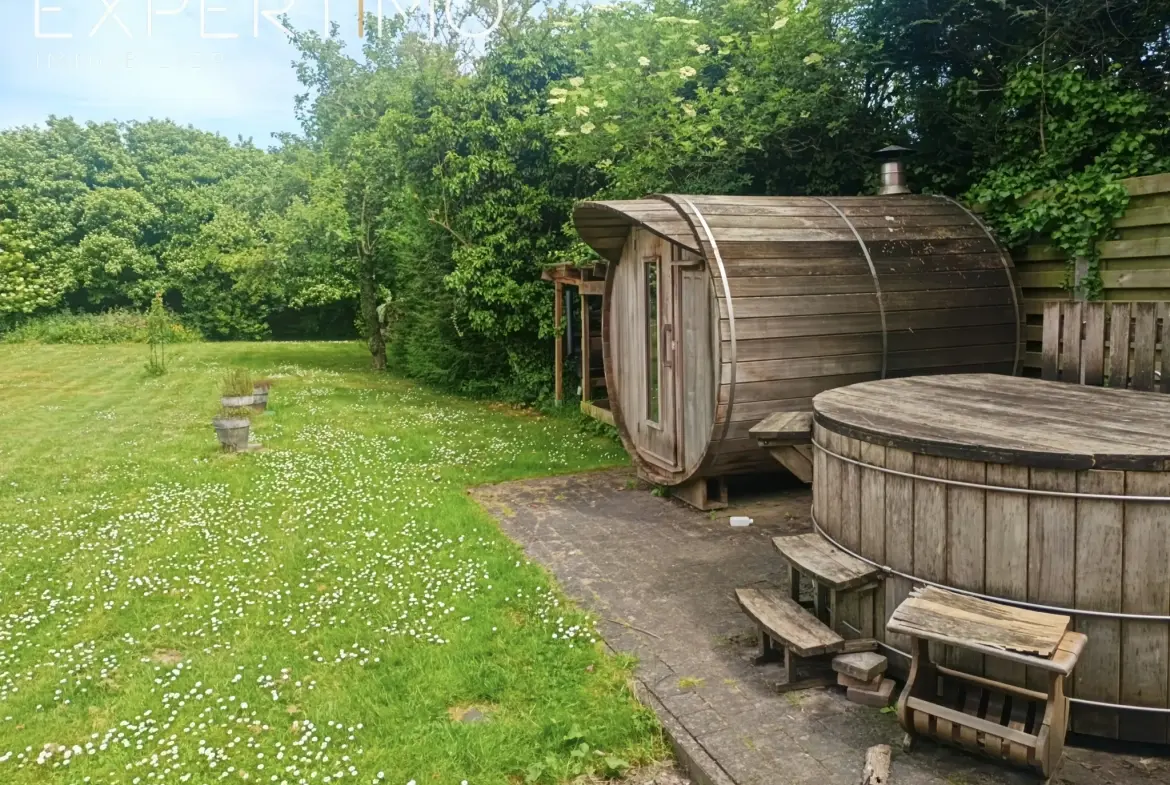 Longère traditionnelle à Regnière-Écluse proche plages, avec sauna et bain nordique 