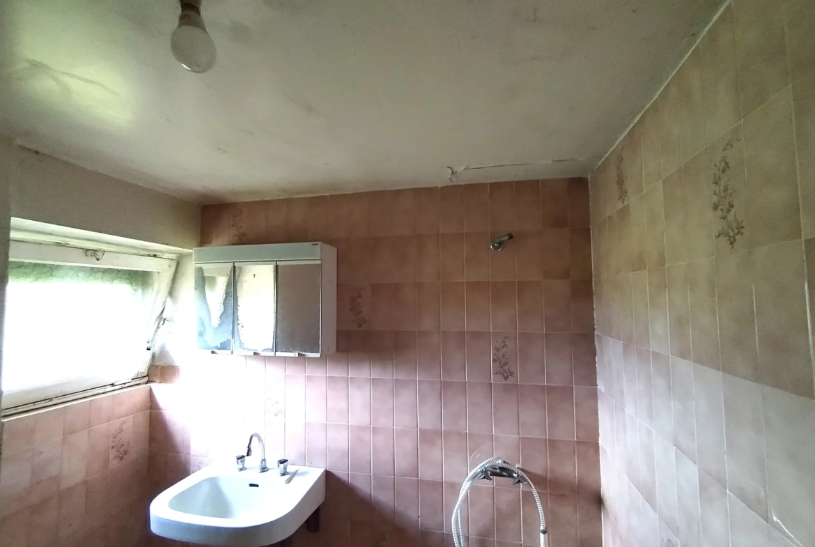 Maison à rénover de 48 m² avec grand terrain à Romagné 