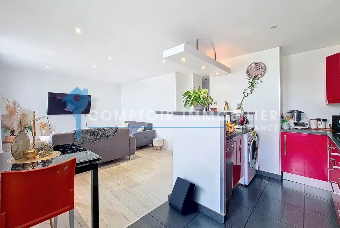 Appartement T3 à vendre à Grenoble avec vue panoramique et balcon 