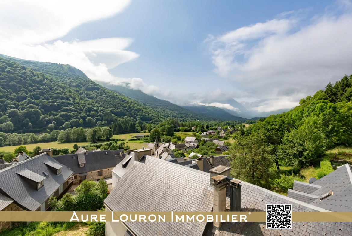 Maison de village avec garage à Loudenvielle, proche Peyragudes et Gênos dans la vallée du Louron 