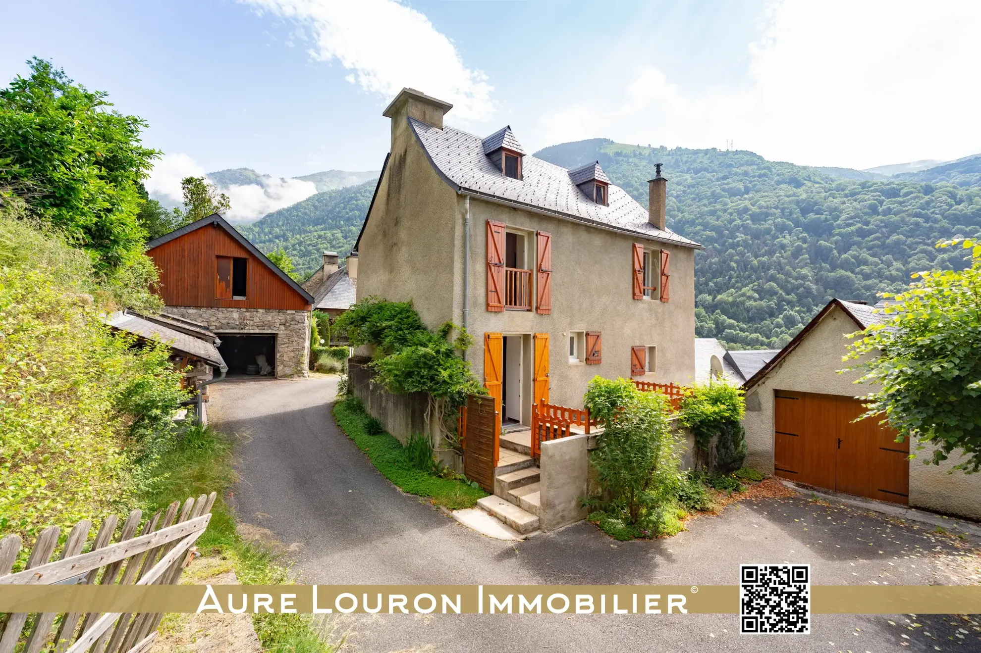 Maison de village avec garage à Loudenvielle, proche Peyragudes et Gênos dans la vallée du Louron 