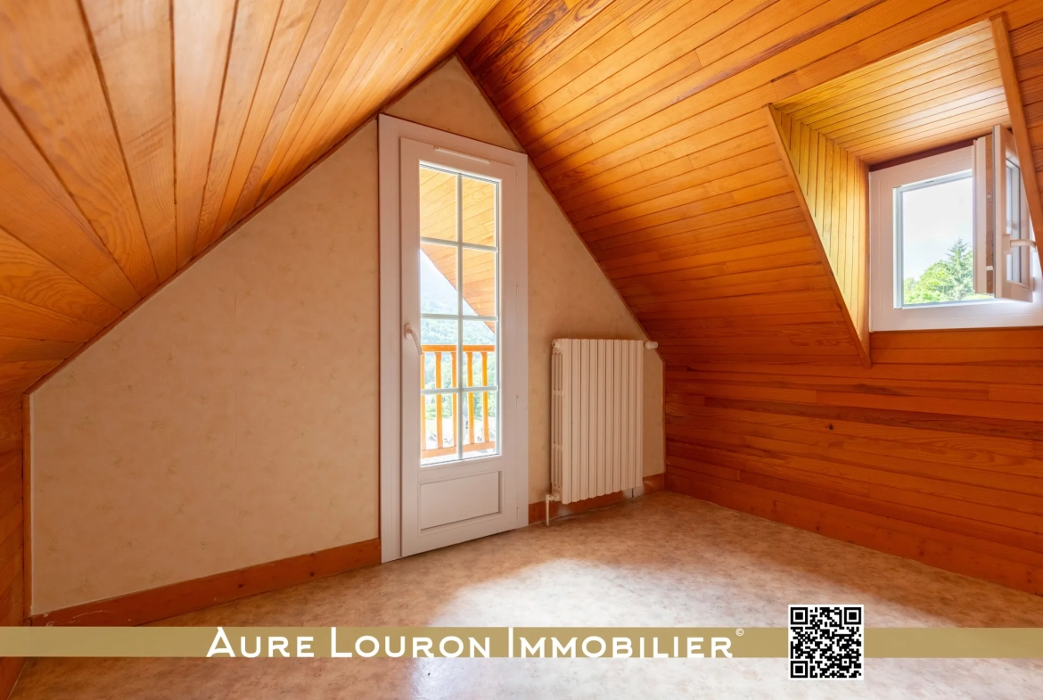 Maison de village avec garage à Loudenvielle, proche Peyragudes et Gênos dans la vallée du Louron 