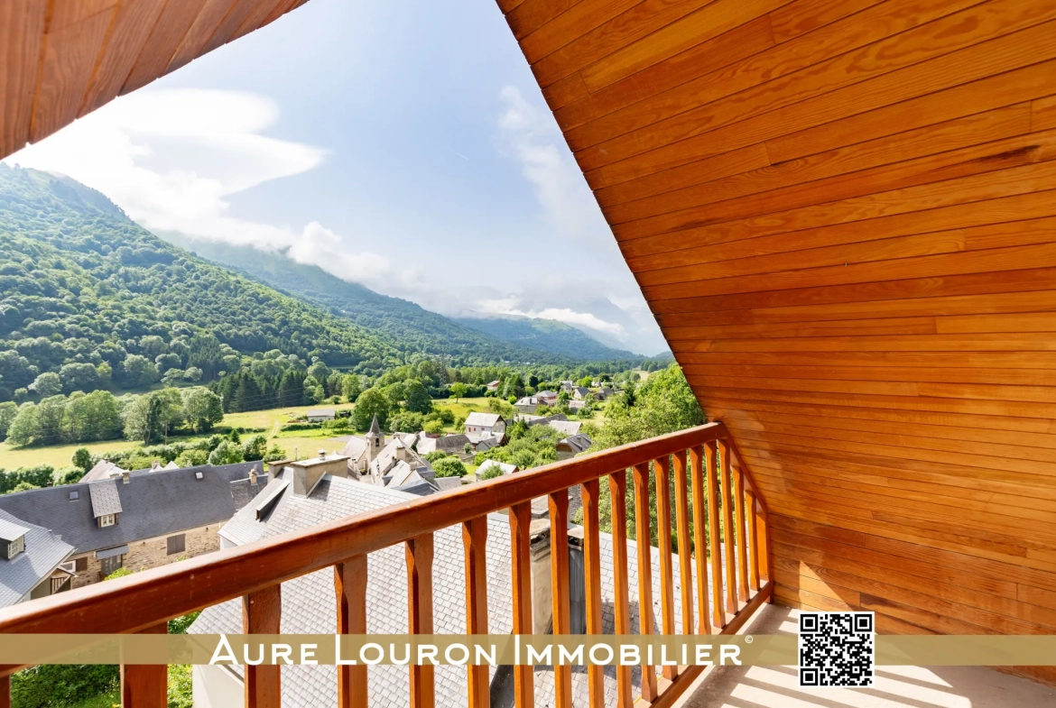 Maison de village avec garage à Loudenvielle, proche Peyragudes et Gênos dans la vallée du Louron 
