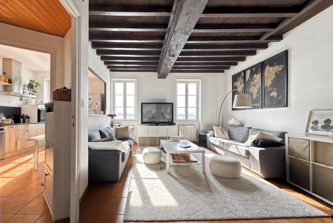 Appartement T4 avec vue sur la Saône à Trévoux - 82 m² 