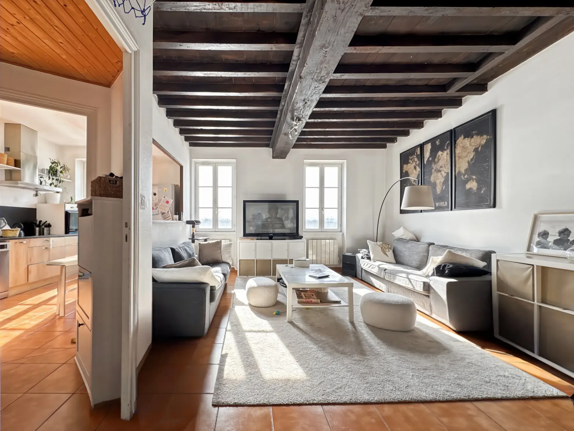 Appartement T4 avec vue sur la Saône à Trévoux - 82 m² 