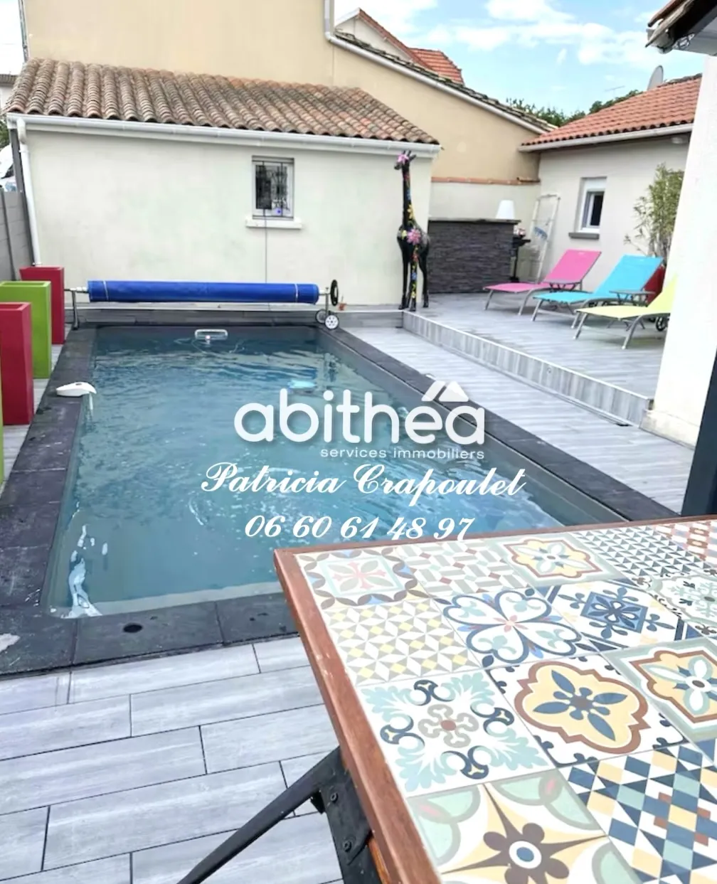 Maison 3 chambres avec piscine dans quartier calme à Ruelle-sur-Touvre 