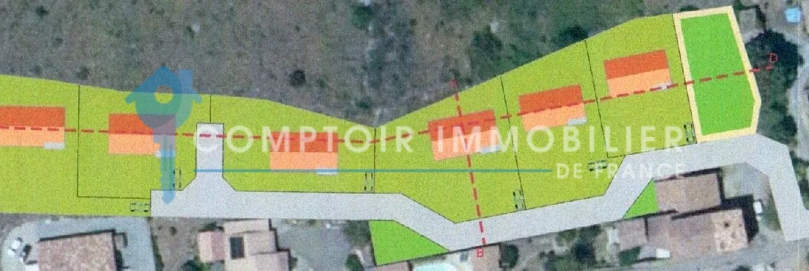 Terrain constructible avec permis validé à Lavilledieu, Ardèche - 6 lots, 6385 m² 