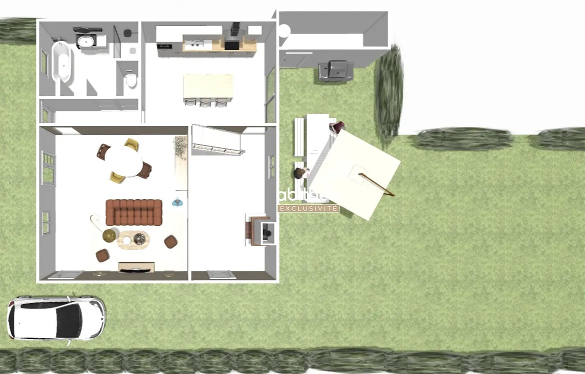 Charmante maison charentaise à rénover de 120 m² avec jardin en campagne 