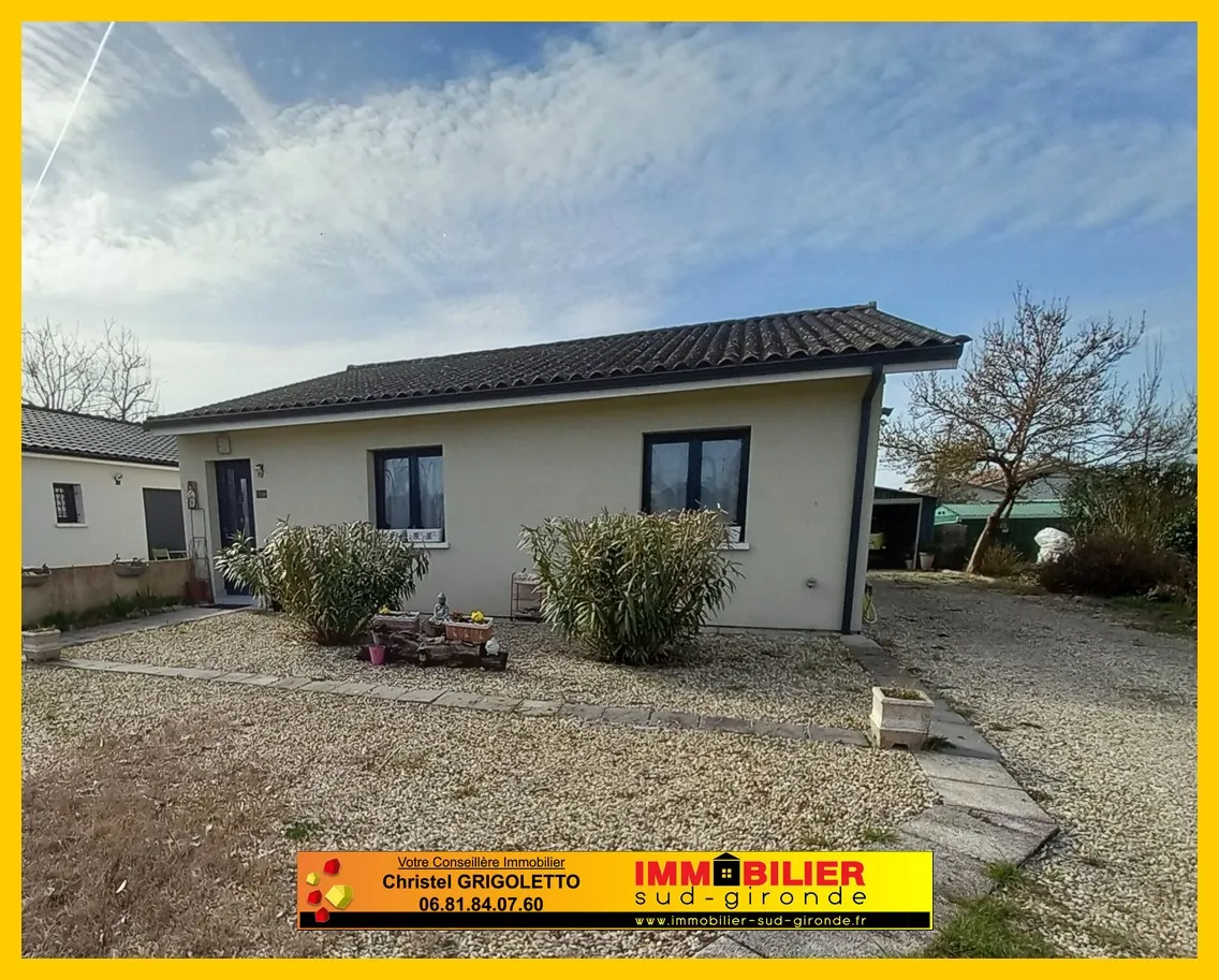 Pavillon contemporain de plain-pied à Saint-Maixant près de Langon 