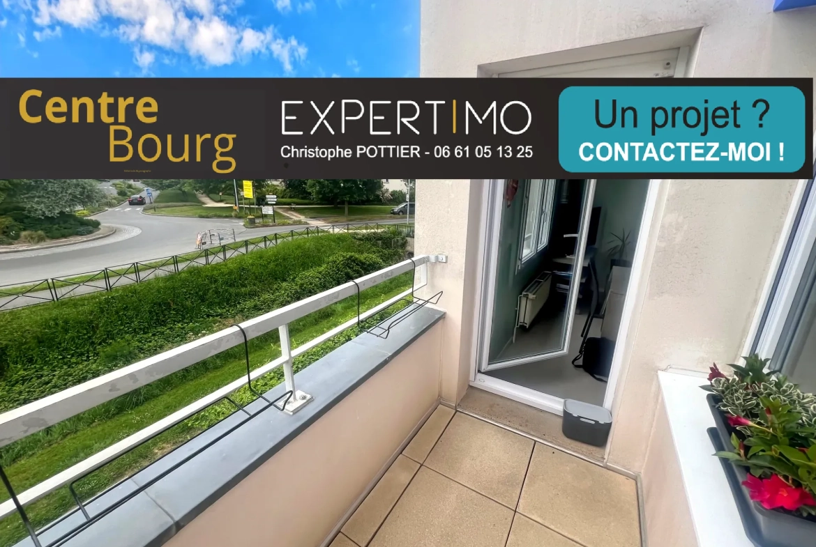 Appartement 3 pièces lumineux au centre du Rheu avec balcon et parking 