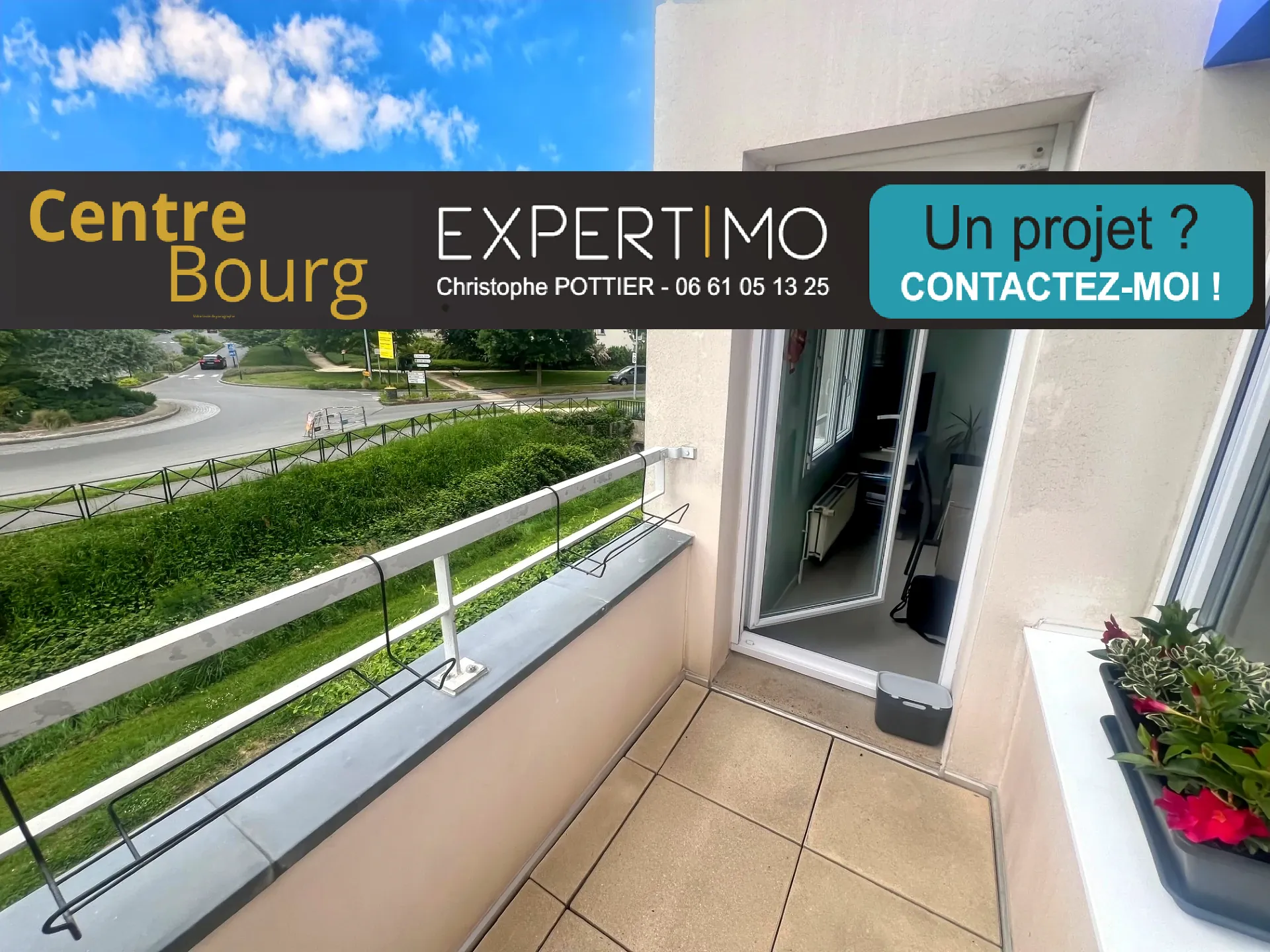 Appartement 3 pièces lumineux au centre du Rheu avec balcon et parking 