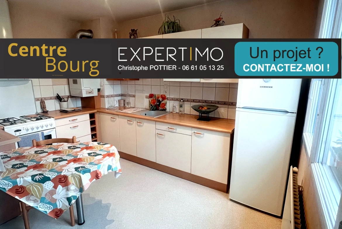 Appartement 3 pièces lumineux au centre du Rheu avec balcon et parking 