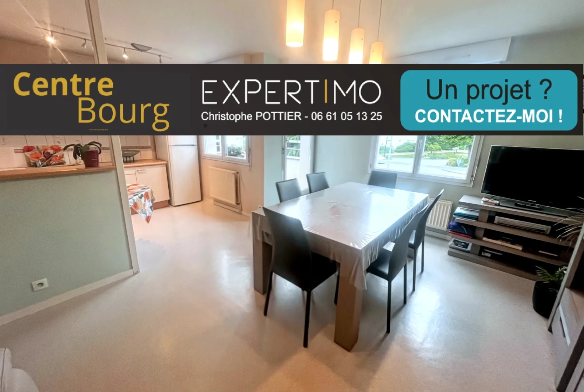Appartement 3 pièces lumineux au centre du Rheu avec balcon et parking 