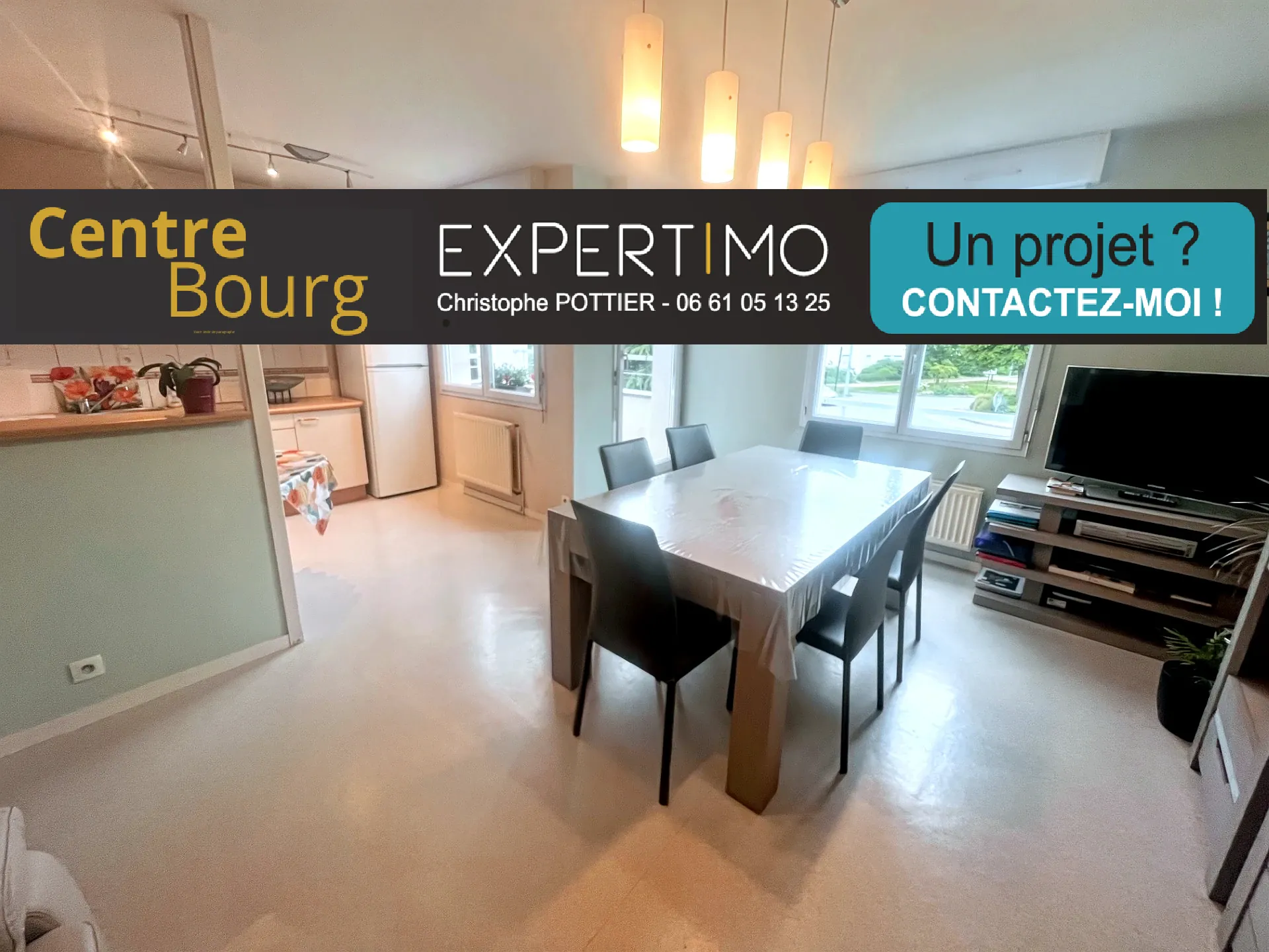Appartement 3 pièces lumineux au centre du Rheu avec balcon et parking 