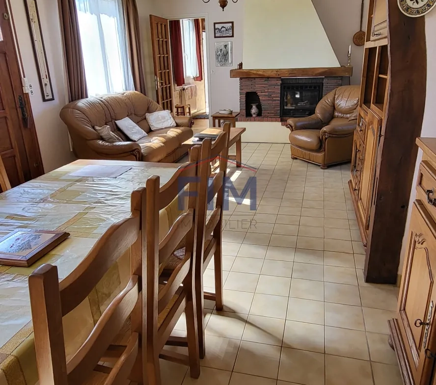 Longère à Saint Nicolas d'Aliermont avec terrain constructible et gîtes, proche Dieppe 