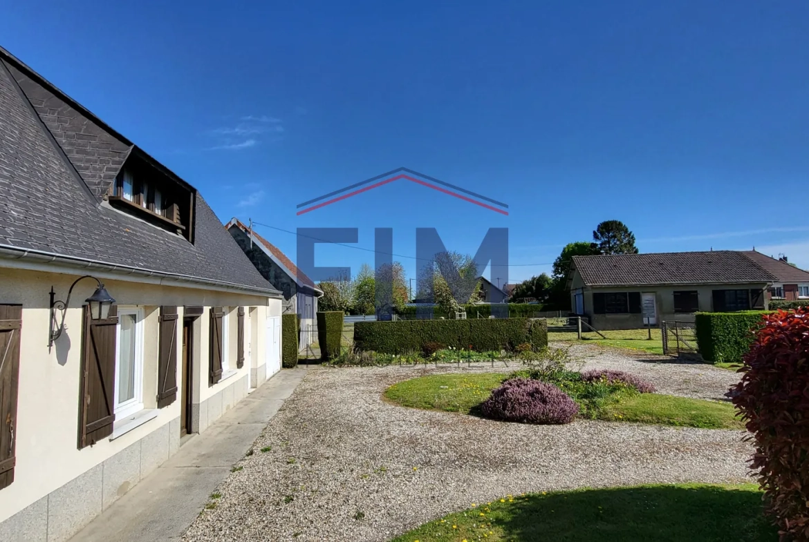 Longère à Saint Nicolas d'Aliermont avec terrain constructible et gîtes, proche Dieppe 