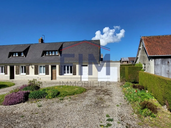 Longère à Saint Nicolas d'Aliermont avec terrain constructible et gîtes, proche Dieppe