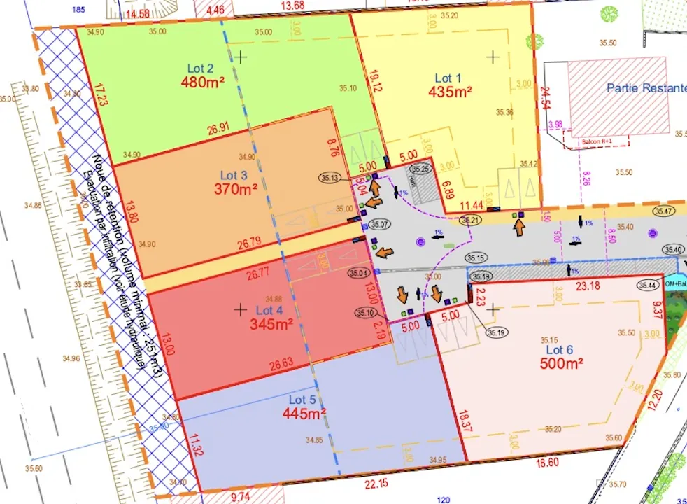 Terrains à bâtir à Courthézon - 6 lots disponibles, idéale construction résidentielle 
