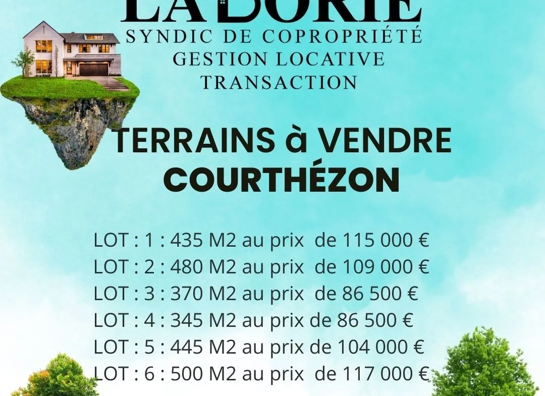 Terrains à bâtir à Courthézon - 6 lots disponibles, idéale construction résidentielle 