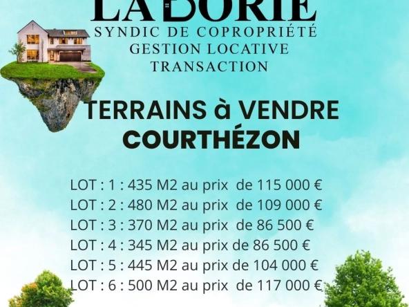 Terrains à bâtir à Courthézon - 6 lots disponibles, idéale construction résidentielle