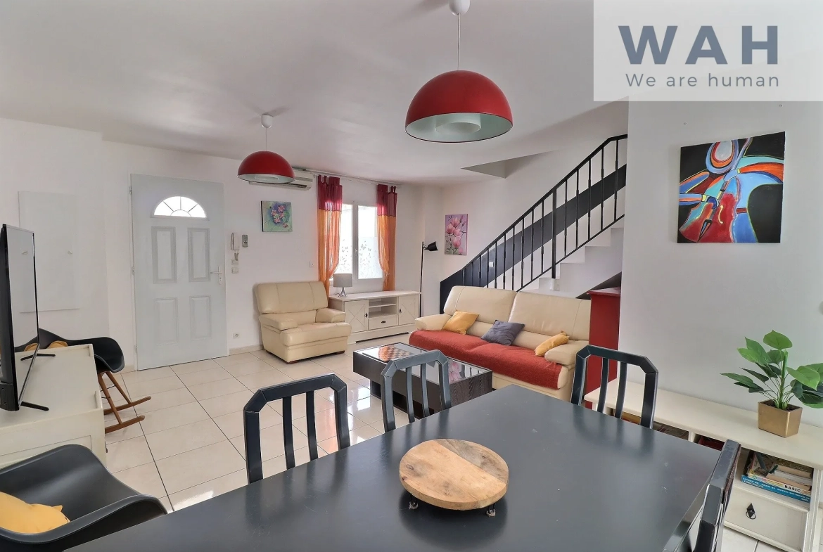 Appartement duplex F4 à Lunel – 86 m² avec jardin et garage 