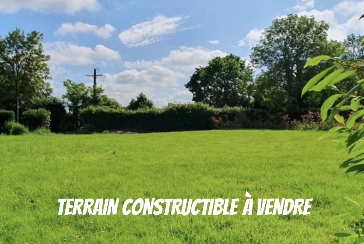 Terrain constructible de 806 m² à Pouzolles – Projet immobilier idéal 