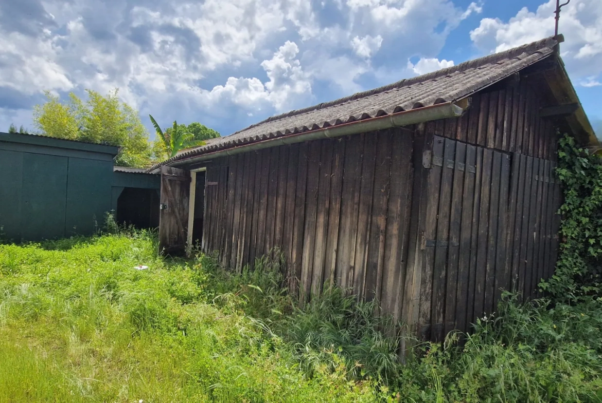 Maison de ville en pierre à Saint Symphorien avec jardin et garage à vendre 