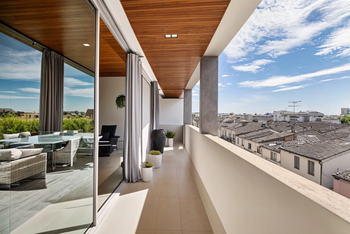 Appartement T4 lumineux de 93,80 m² à Nîmes avec balcon sud-est 