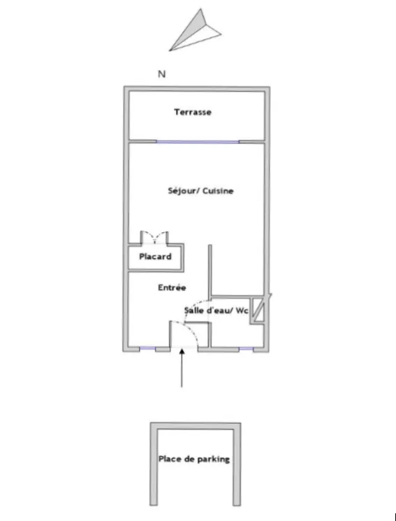 Appartement 1 pièce avec vue mer et terrasse à Carry le Rouet 