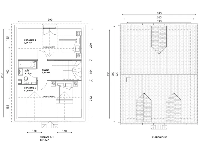 Terrain constructible de 250 m² à Villebon-sur-Yvette avec permis de construire 