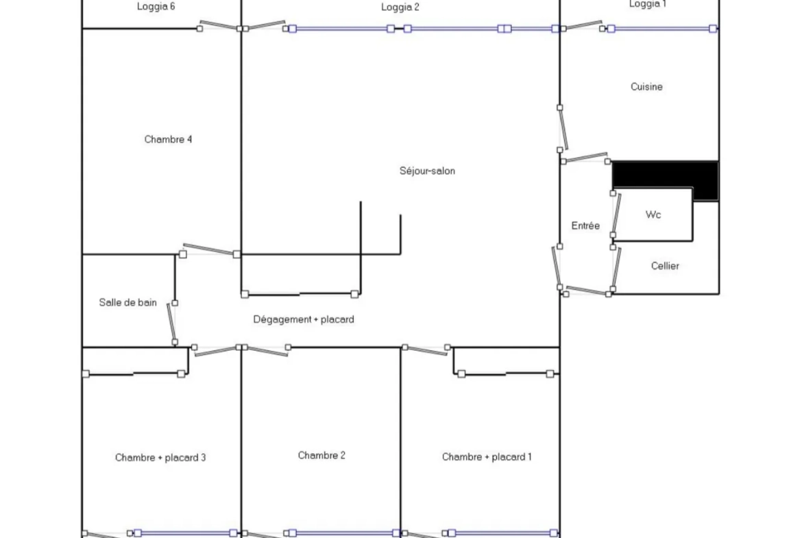 Appartement T5 traversant avec 6 terrasses et parking à Montpellier – Investissement idéal 