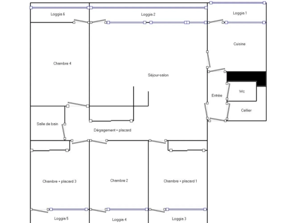 Appartement T5 traversant avec 6 terrasses et parking à Montpellier – Investissement idéal 