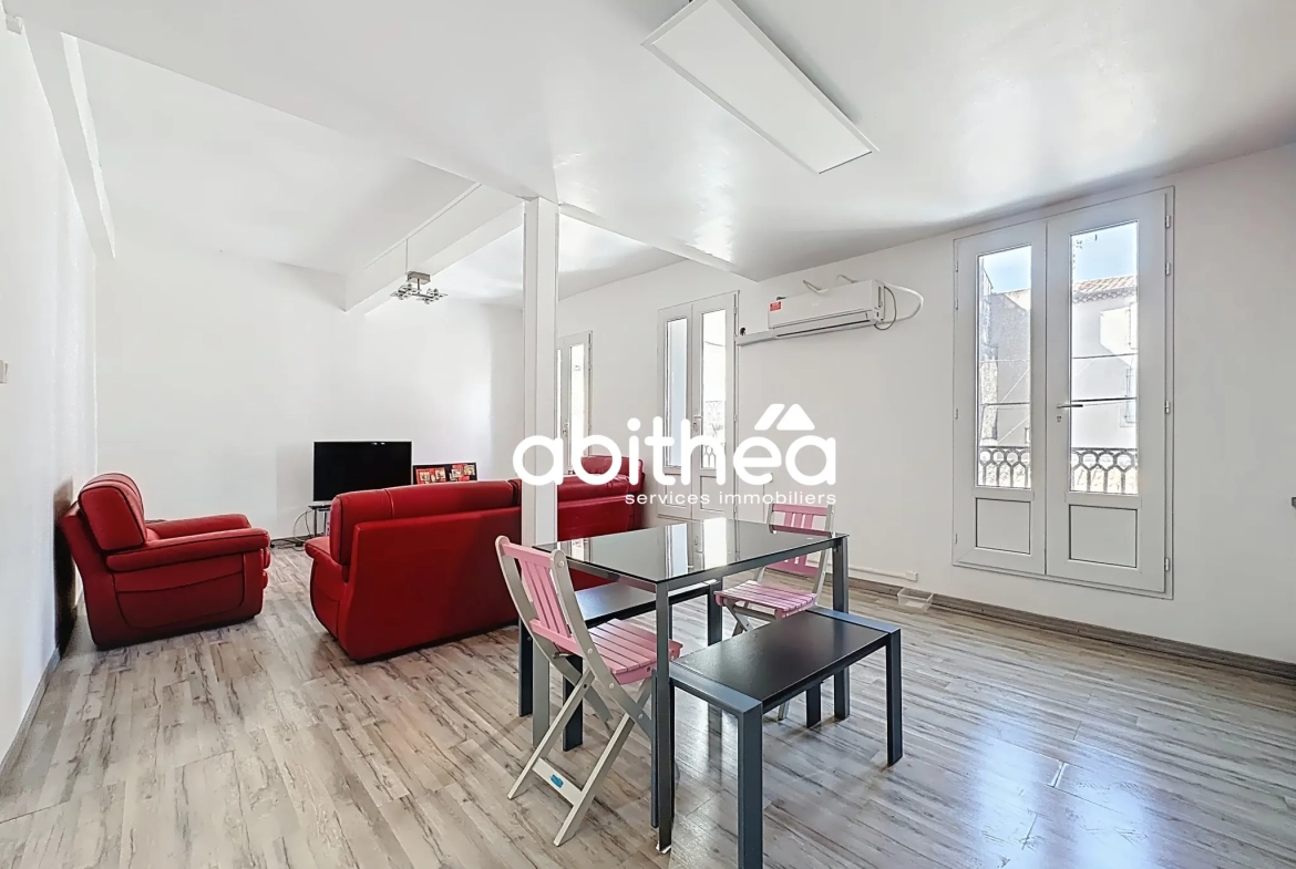 Appartement lumineux T2/T3 avec terrasse en centre-ville de Béziers 