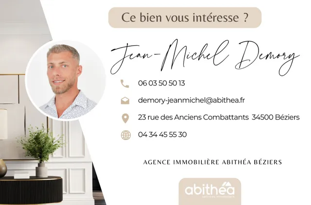 Appartement T2/T3 avec combles aménagées et terrasse à Béziers au centre-ville 