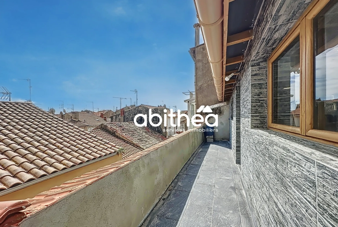 Appartement lumineux T2/T3 avec terrasse en centre-ville de Béziers 