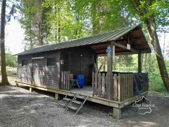 Propriété de 2 hectares avec étang, chalet et ruisseau à Glageon - Idéal pour chasse et pêche 