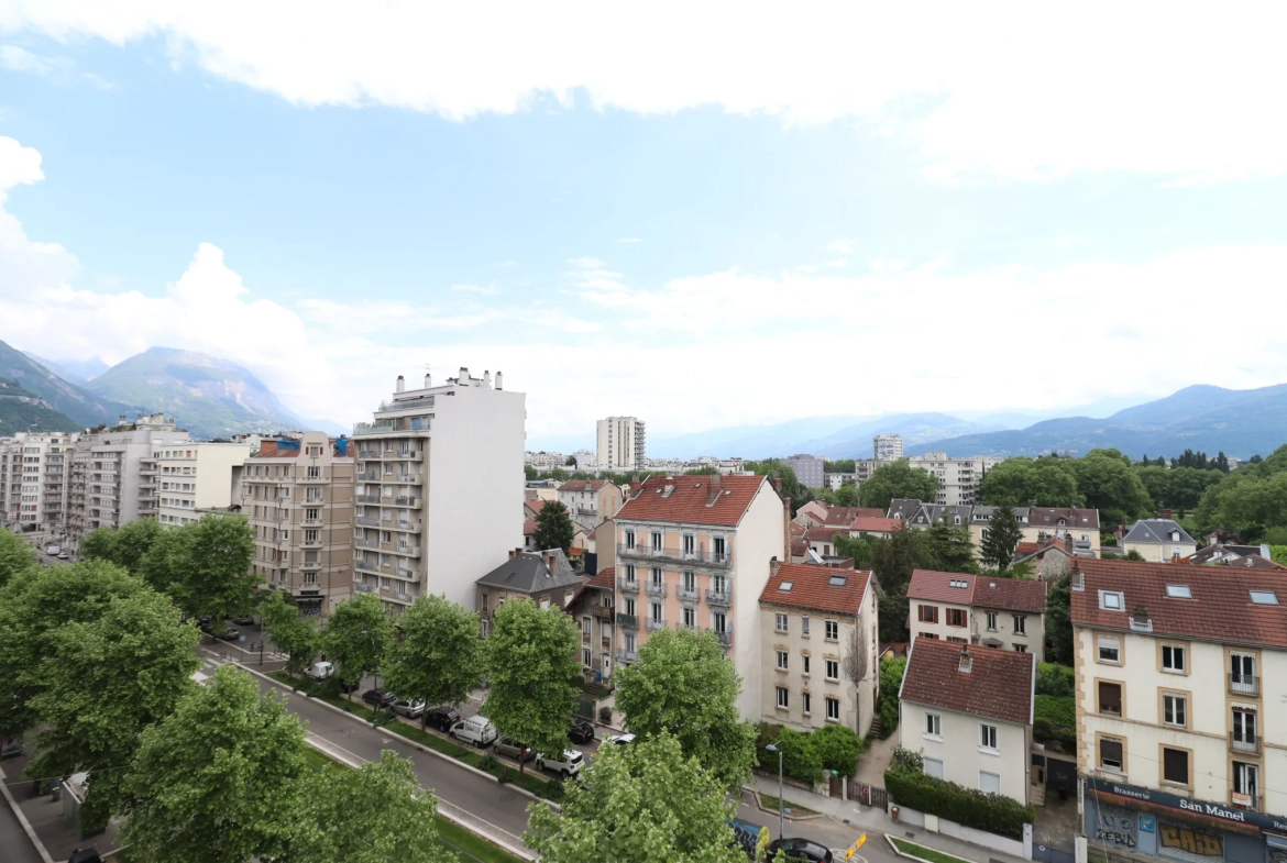 Appartement T3 lumineux avec vue sur la chaîne de Belledonne à Grenoble 