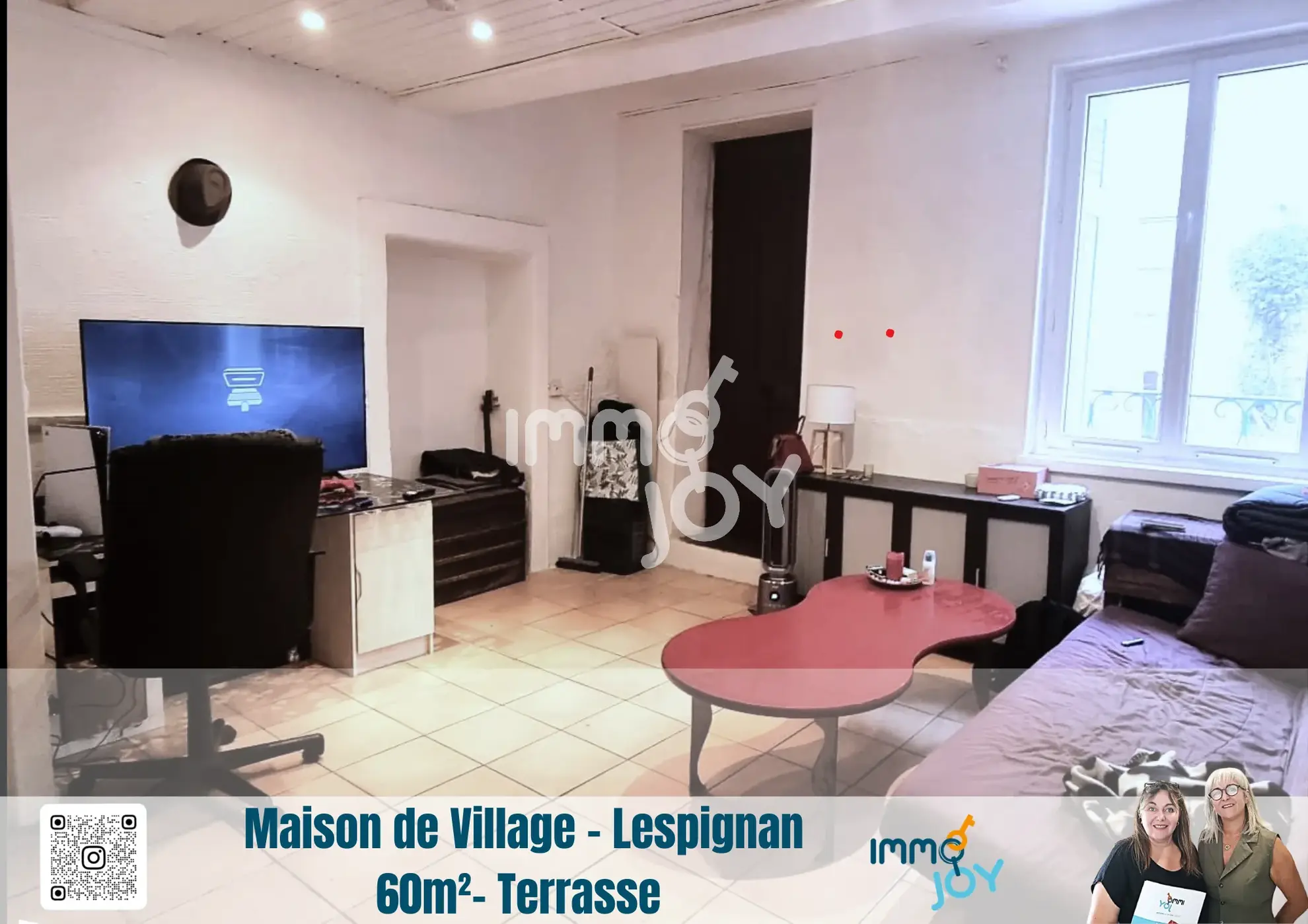 Maison de village à Lespignan avec terrasse tropézienne - investissement locatif 