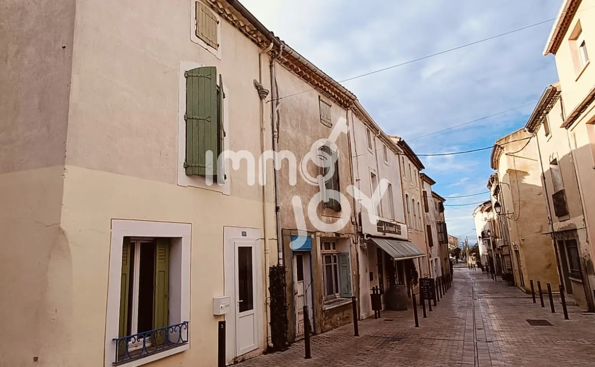 Maison de village à Lespignan avec terrasse tropézienne - investissement locatif 